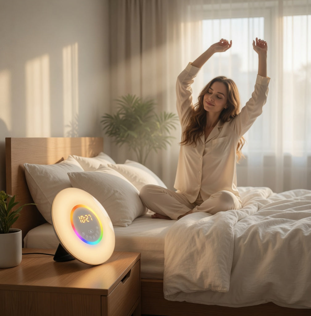 Sunrise Alarm Clock with Dual Reading Light